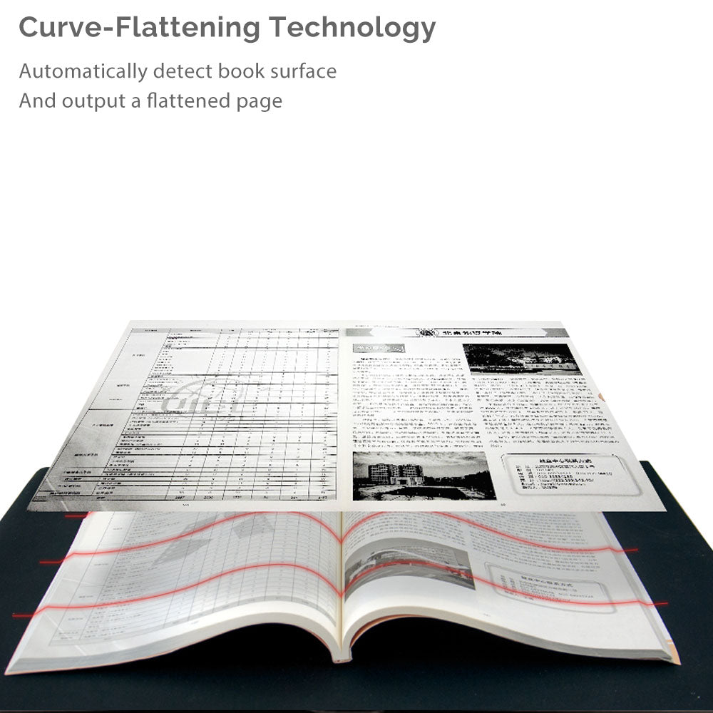 X7 Book & Document Scanner, 15MP High Definition Portable Document Camera, Auto-Flatten & Deskew, Capture Size A3, Multi-Language OCR, USB, SDK & Twain for Office and Education Presentation