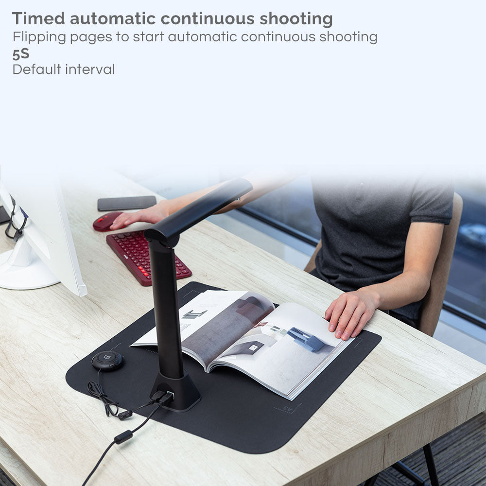 X9 Book & Document Camera, 21MP High Definition Professional Book Document Scanner, Auto-Flatten & Deskew Tech, Capture Size A3, Smart Multi-Language OCR, SDK & Twain