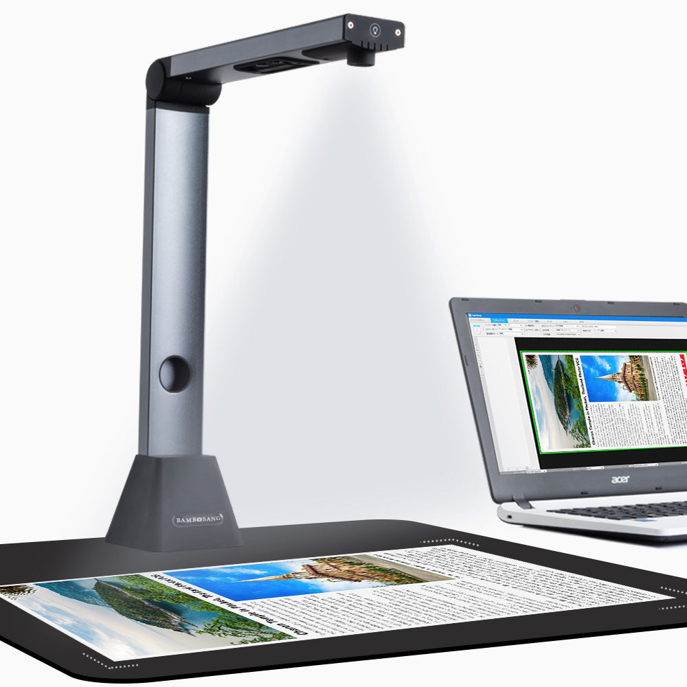 Document Camera X3, High Definition Portable Scanner, Capture Size A3,  Multi-Language OCR, English Article Recognition, USB, SDK & Twain, Powerful